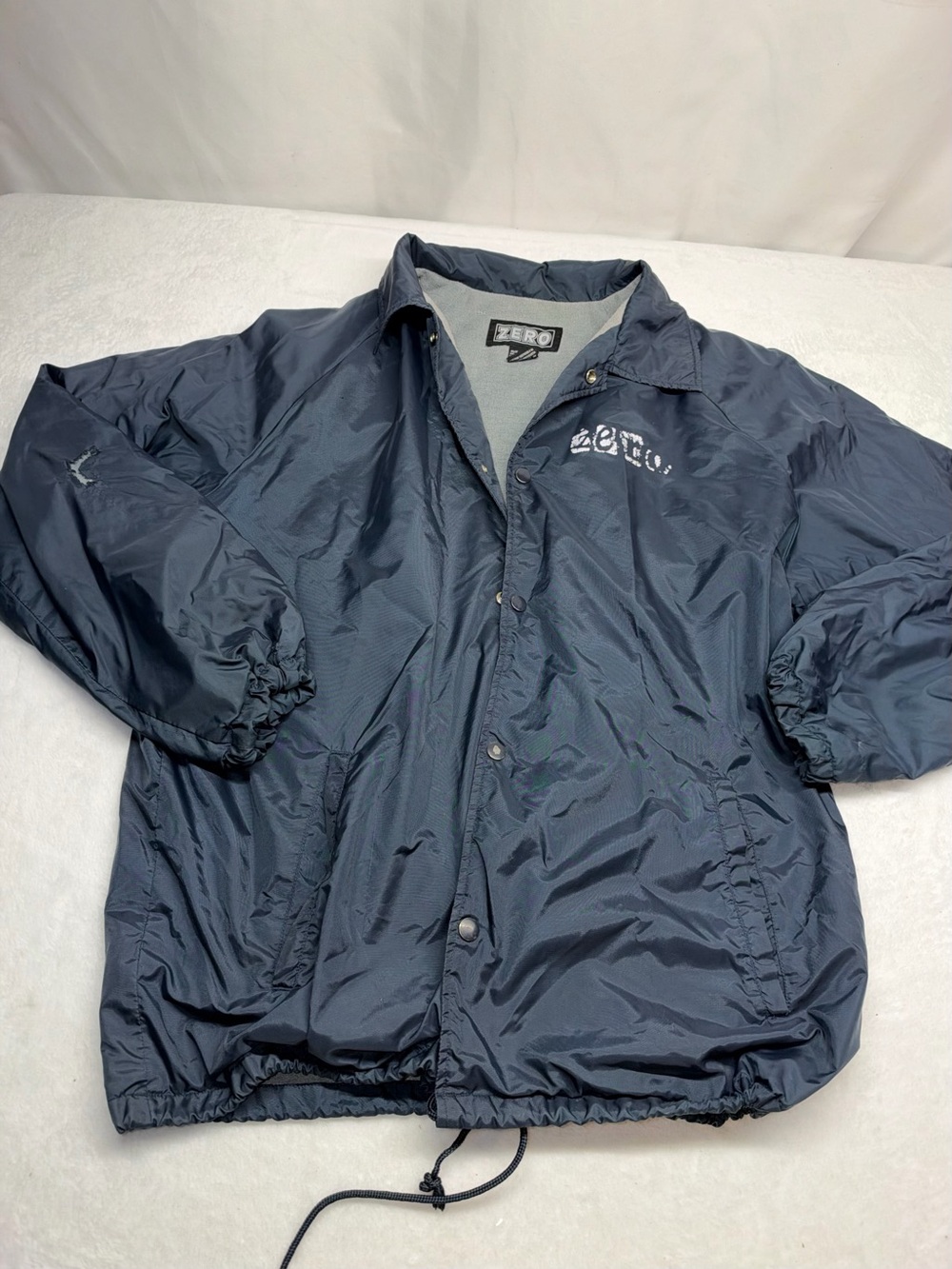 Vintage Zero Skateboarding Men’s Blue Windbreaker Jacks Size Large